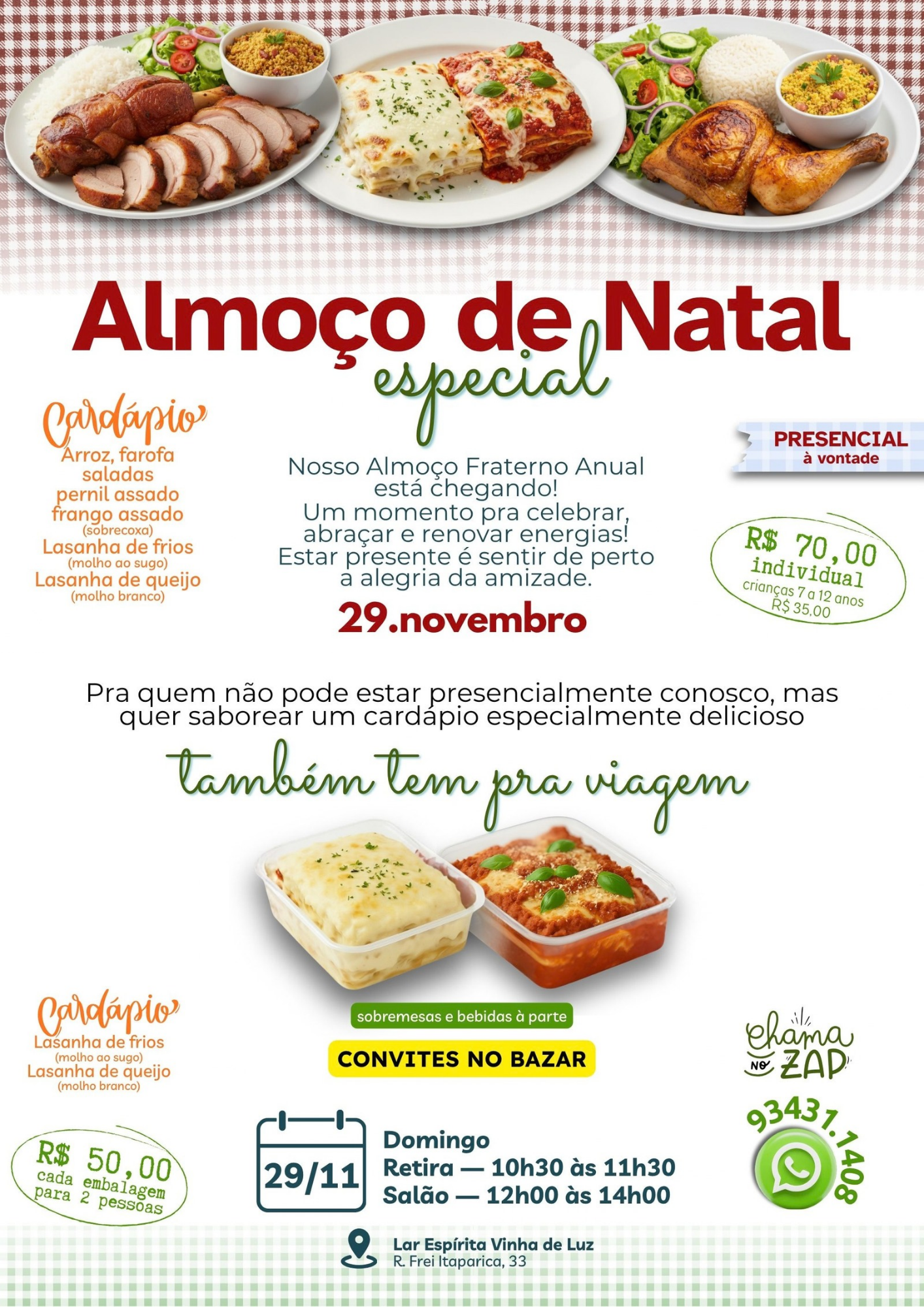 almoço de natal