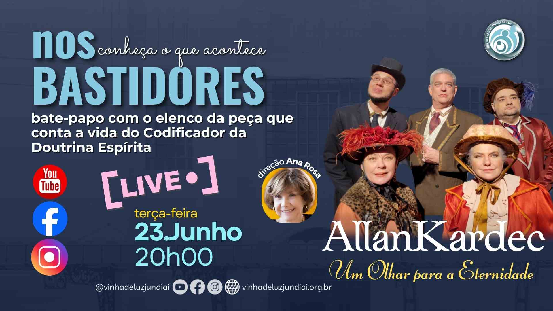Live com o elenco