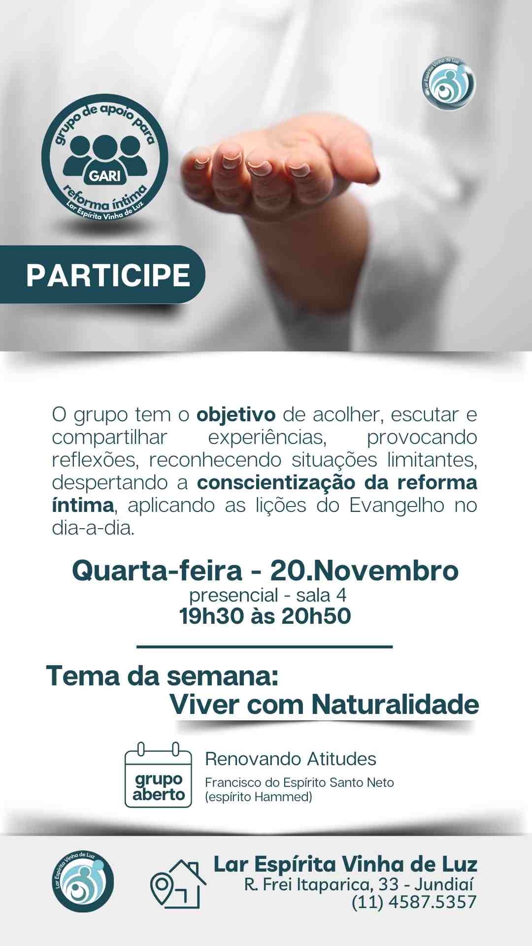 GAE Grupo de Apoio Espiritual